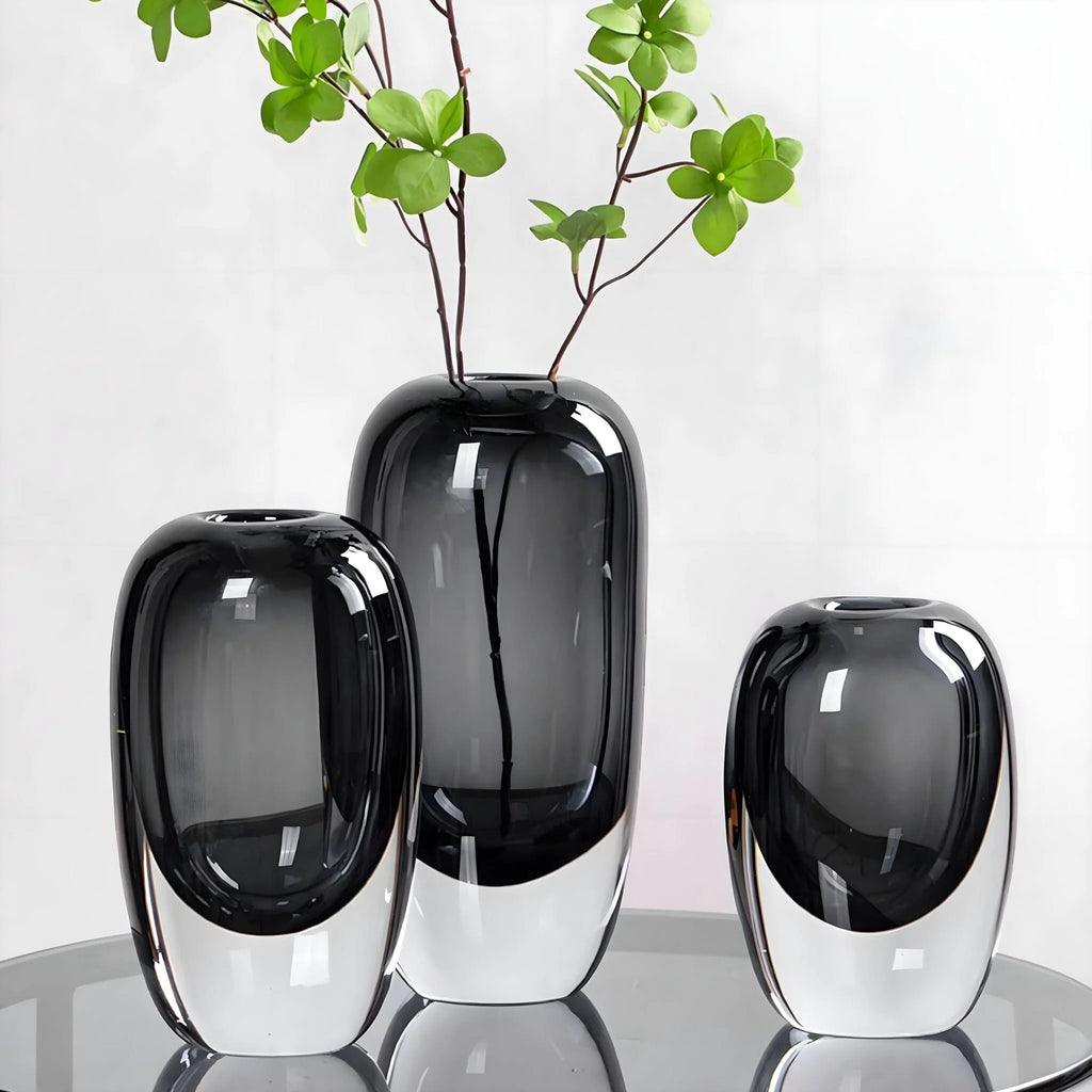 Flower Vase | Crystal Glass Opalescent Finish