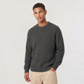 Men’s Sweater | Knitted Crew Neck & Rib-Knit Trim | Regular Fit