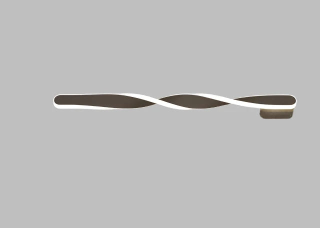 LED Wall Lamp | Curved Modern Design & Dimmable Warm White | 40 x 12 x 8 cm
