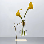 Propagation Vase | Glass & Metal Frame | 20 x 10 cm