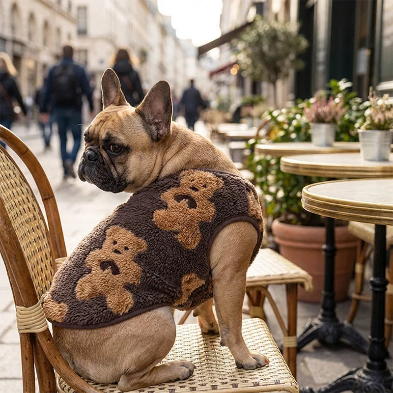 Pet Vest | Warm Plush Sleeveless Design