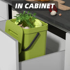 Mini Trash Can | Odor-Reducing Lid & Flexible Mounting