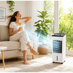 Portable Air Cooler | Evaporative Cooling & Humidifier | 3-in-1 With Caster Wheels
