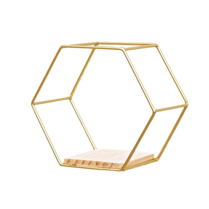 Wall Shelf | Hexagonal Geometric & Easy To Mount
