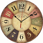 Wall Clock | Natural Wood Frame & Easy-Read Numbers