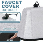Outdoor Faucet Covers | Insulated Foam Winter Freeze Protection | Set of 2