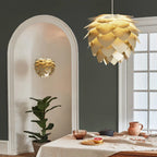 Pendant Lamp | Handcrafted Pine Wood Veneer & Dimmable LED Compatible | Diameter 38/45/68 cm