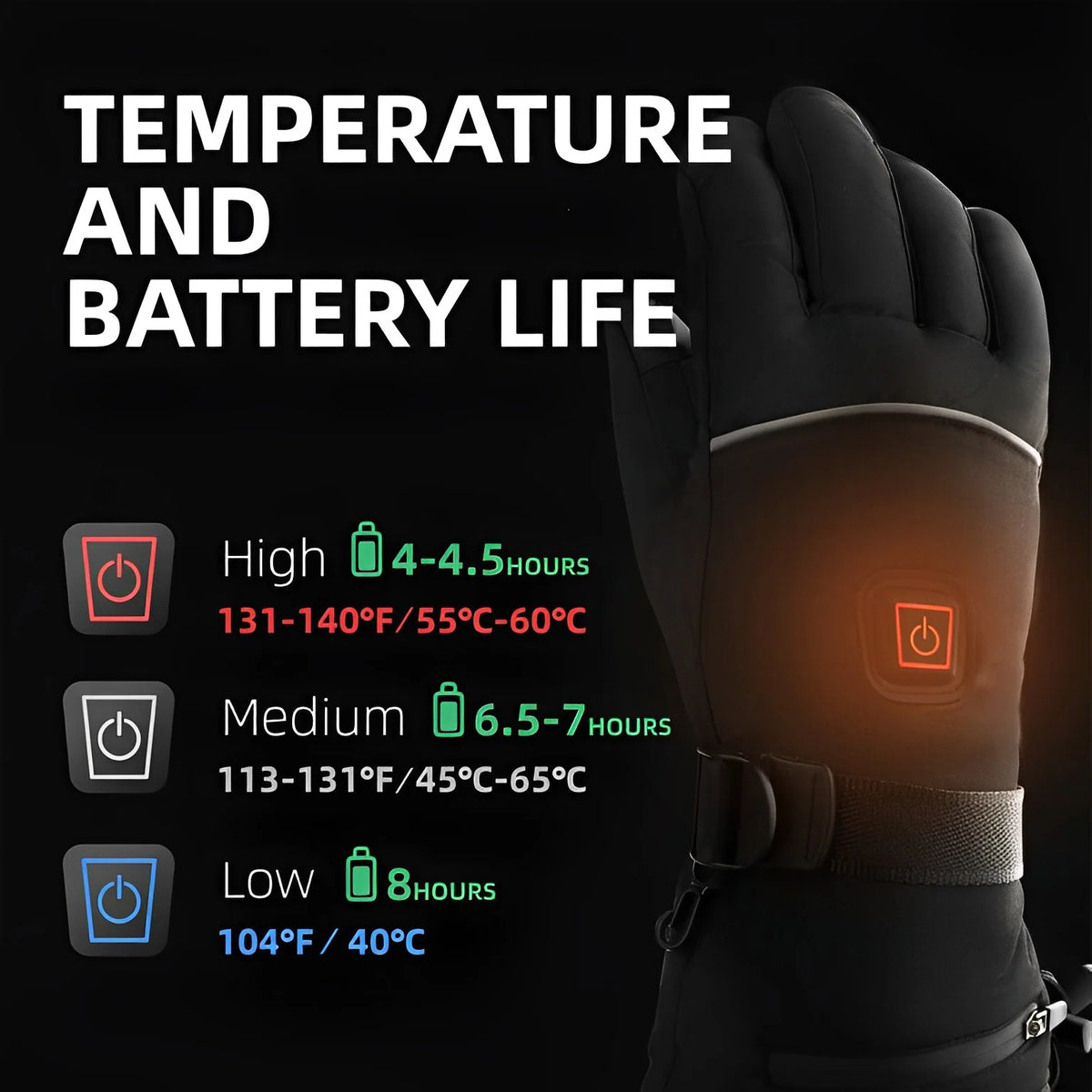 Heated Gloves | USB Rechargeable & Up To 8 Hours