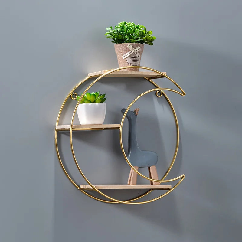 Wall Shelf | Double Circle & No-Drill