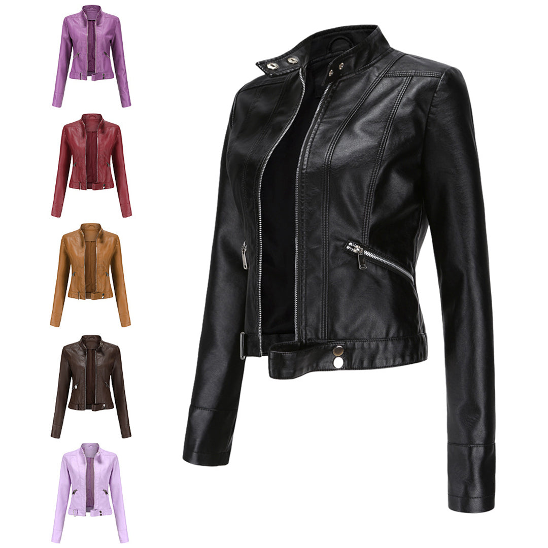 Women's Leather Jacket | Soft Genuine Leather | Classic Fitted Design