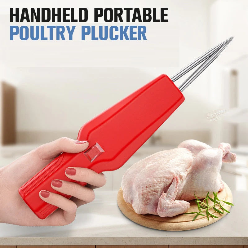 Poultry Plucker | Handheld & Gentle Cone-Head | Rechargeable & Mains Power