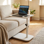 C-Shaped Laptop Table | Height-Adjustable & 360° Swivel | Tilting Tabletop