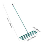 Lawn Leveling Rake | Wide Aluminum Base & Ergonomic Long Handle | 91 x 25 cm