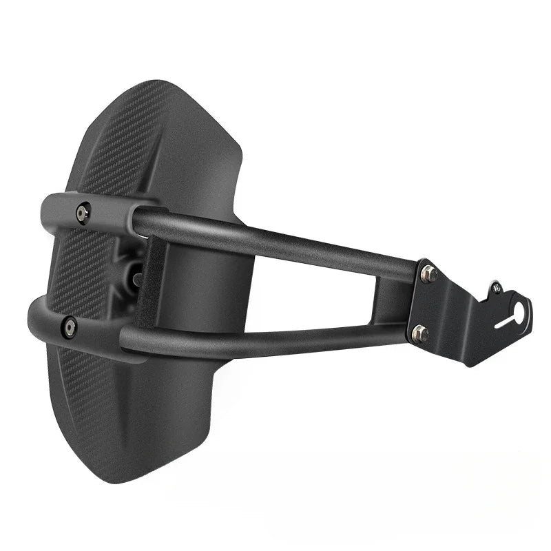 Rear Mudguard | CNC-Machined Bracket, Carbon-Fiber Look & Integrated Reflector | Multi-Model Fit
