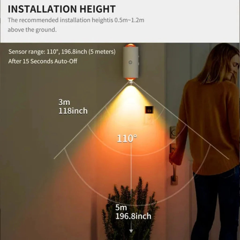 LED Night Light | Motion-Activated & Magnetic Mount | Rechargeable