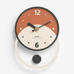 Wall Clock | Walnut & Acrylic Silent Sweep | 28 x 40 cm
