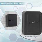 Key Cabinet | Wall-Mounted Iron With 3-Digit Combination Lock | 20 Hooks