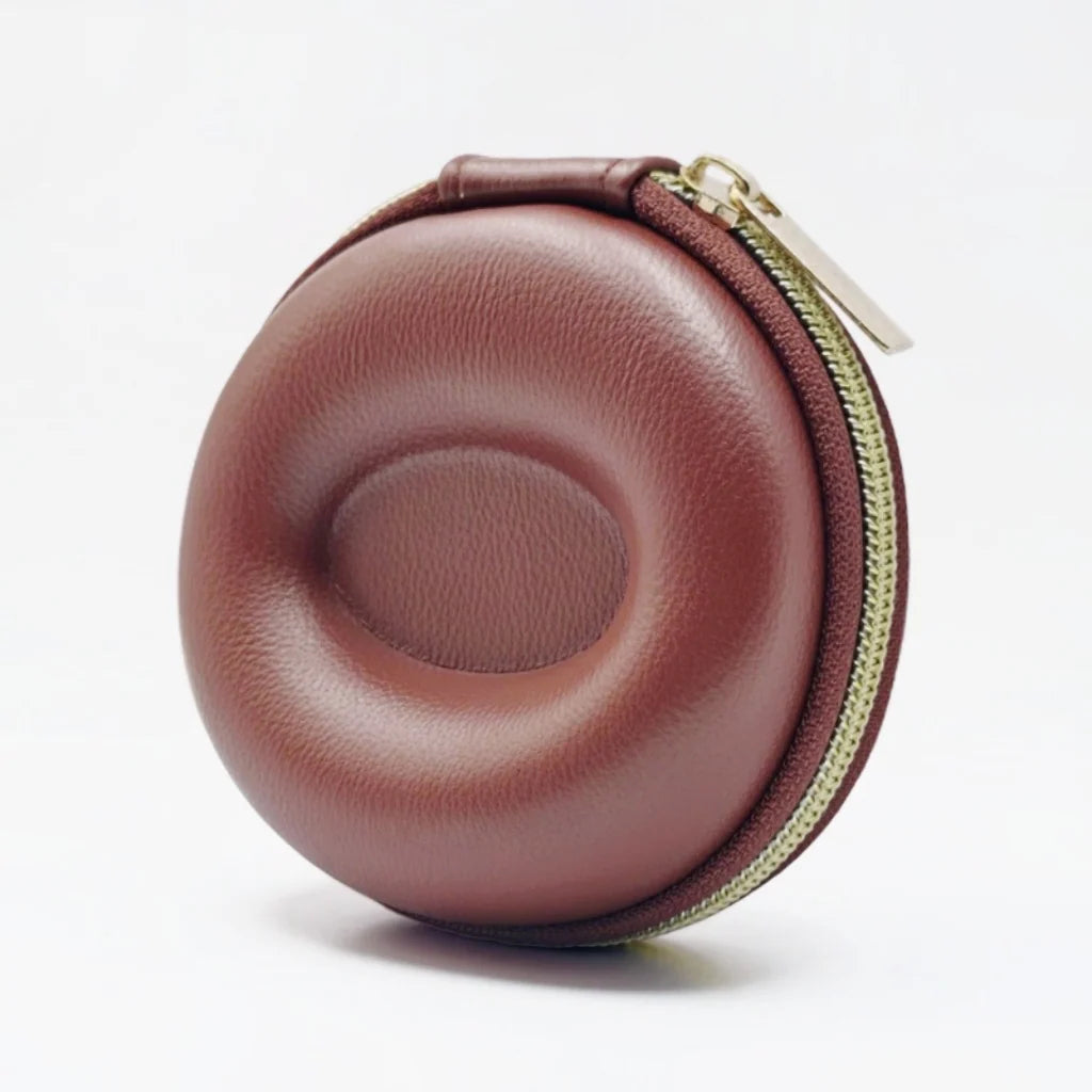 Watch Travel Case | Pebbled Leather & Velvet Lining | Compact Hard-Shell Design