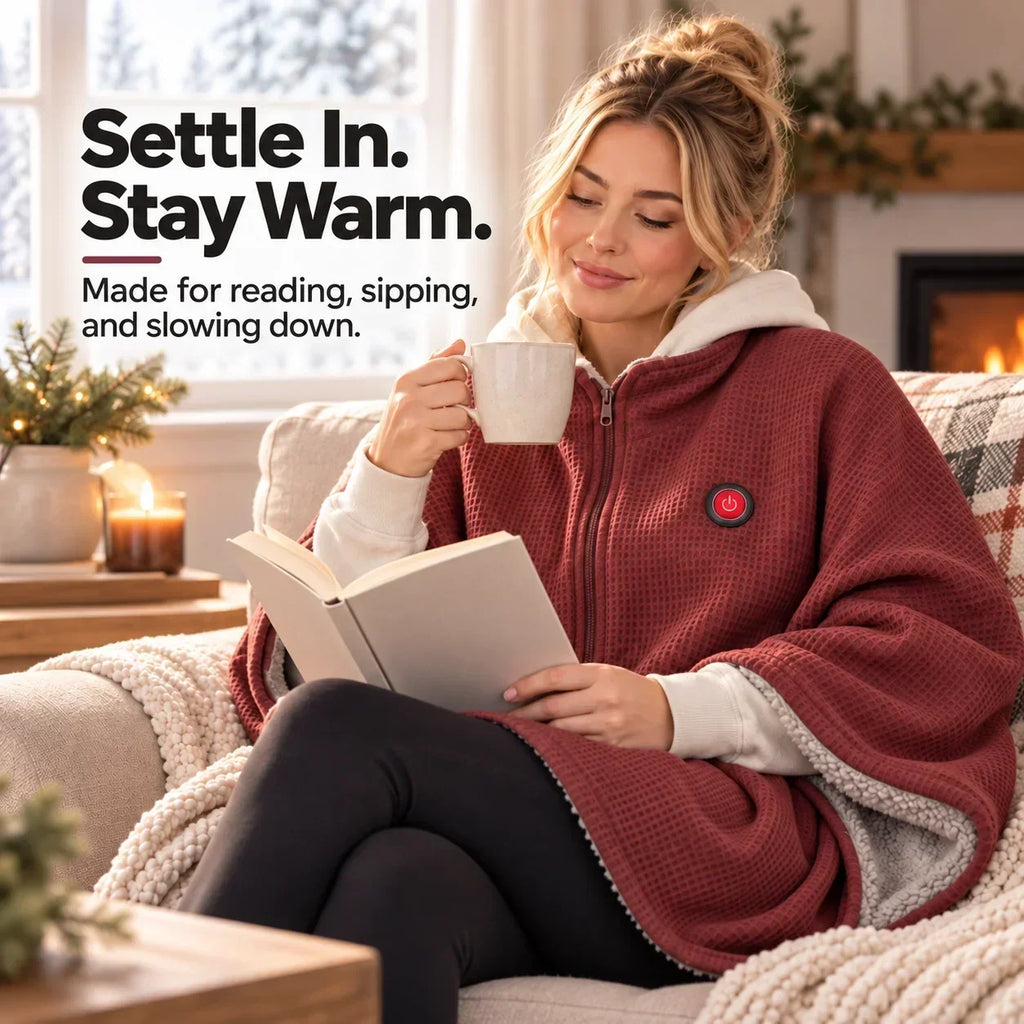 Wearable Heated Blanket | Active Heating & Hands-Free Design | 3 Heat Settings
