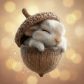 Christmas Tree Ornament | Acrylic Woodland Animal Acorn Design