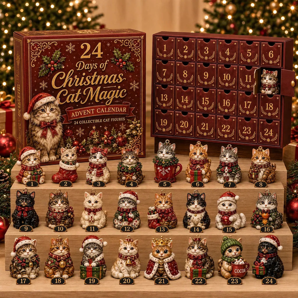 Advent Calendar | Acrylic Animal Design | 26 x 18 x 3 cm