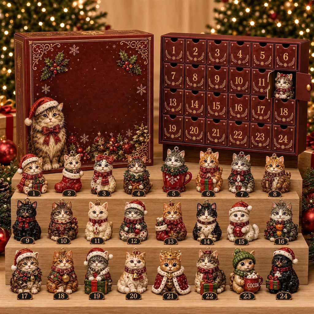 Advent Calendar | Acrylic Animal Design | 24-Day Christmas Countdown