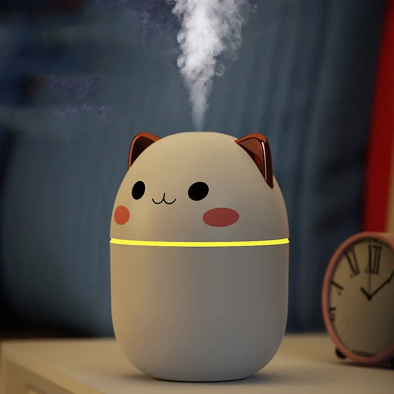 Humidifier | Soft LED Night Light & Dual Mist | 200 ml