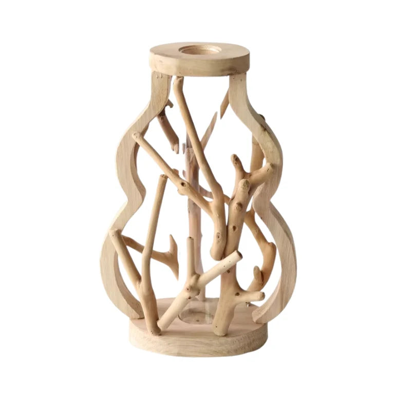 Vase | Bamboo & Wood Branch Design
