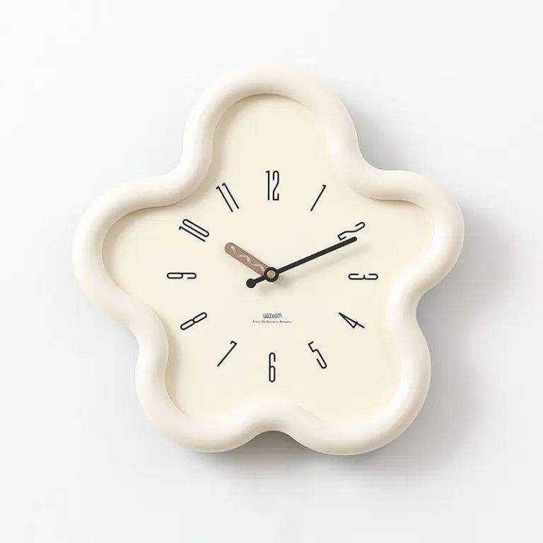Wall Clock | 3D Floral & Silent Movement | Eco-Friendly MDF & Acrylic