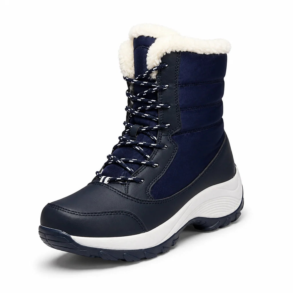 Women's Winter Ankle Boots | Cozy Lined Water-Repellent Slip-On