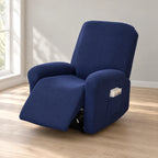 Recliner Cover | Stretch Fabric & Side Pocket | 4-Piece Set