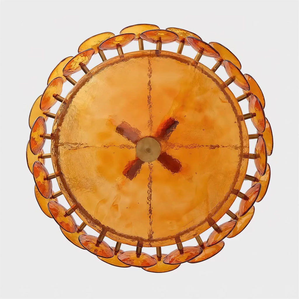 Ceiling Pendant Light | Metal & Glass | Dimmer Compatible