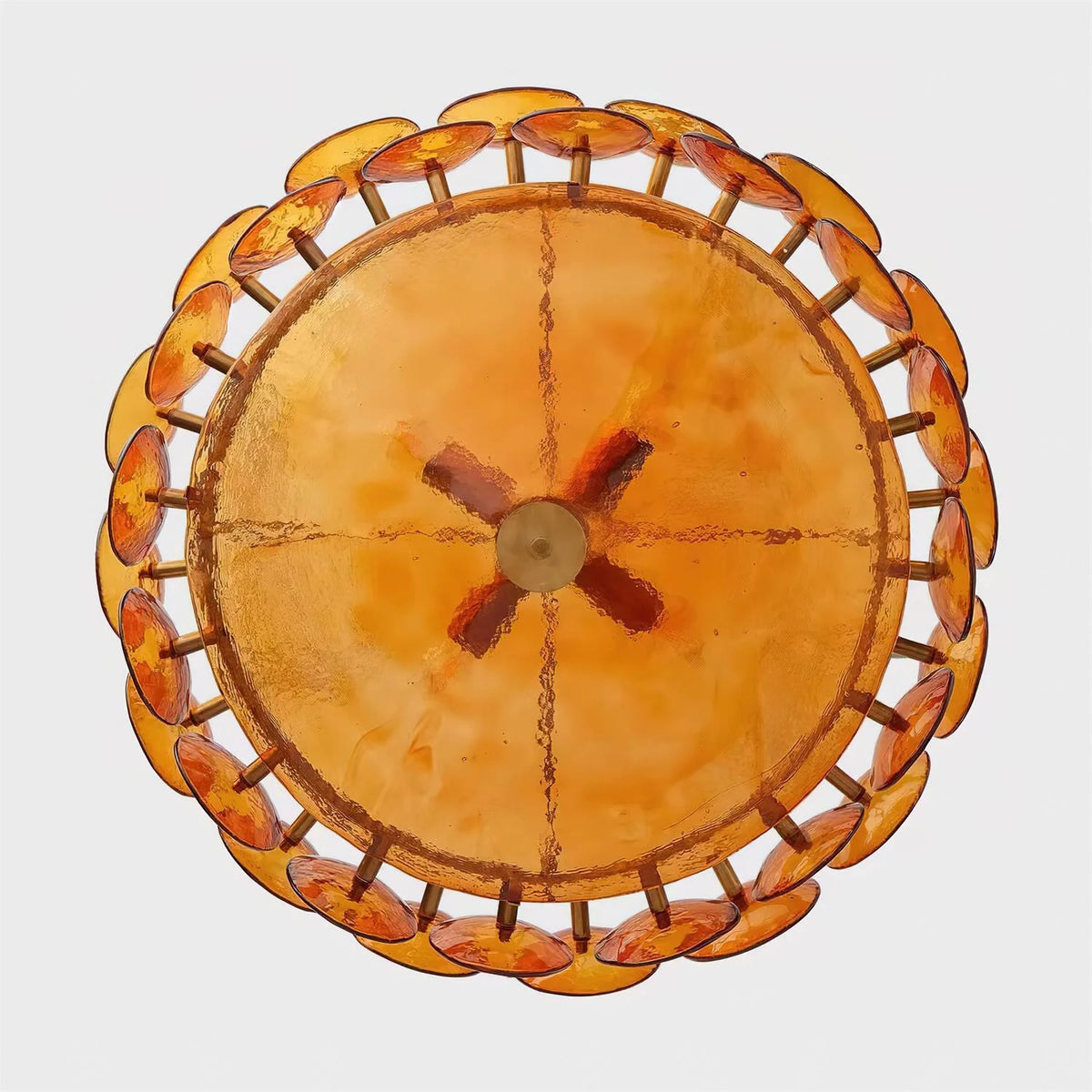 Ceiling Pendant Light | Metal & Glass | Dimmer Compatible