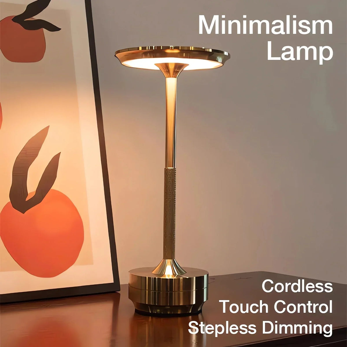Table Lamp | Rechargeable Dimmable LED & Touch Control | IP66 Waterproof