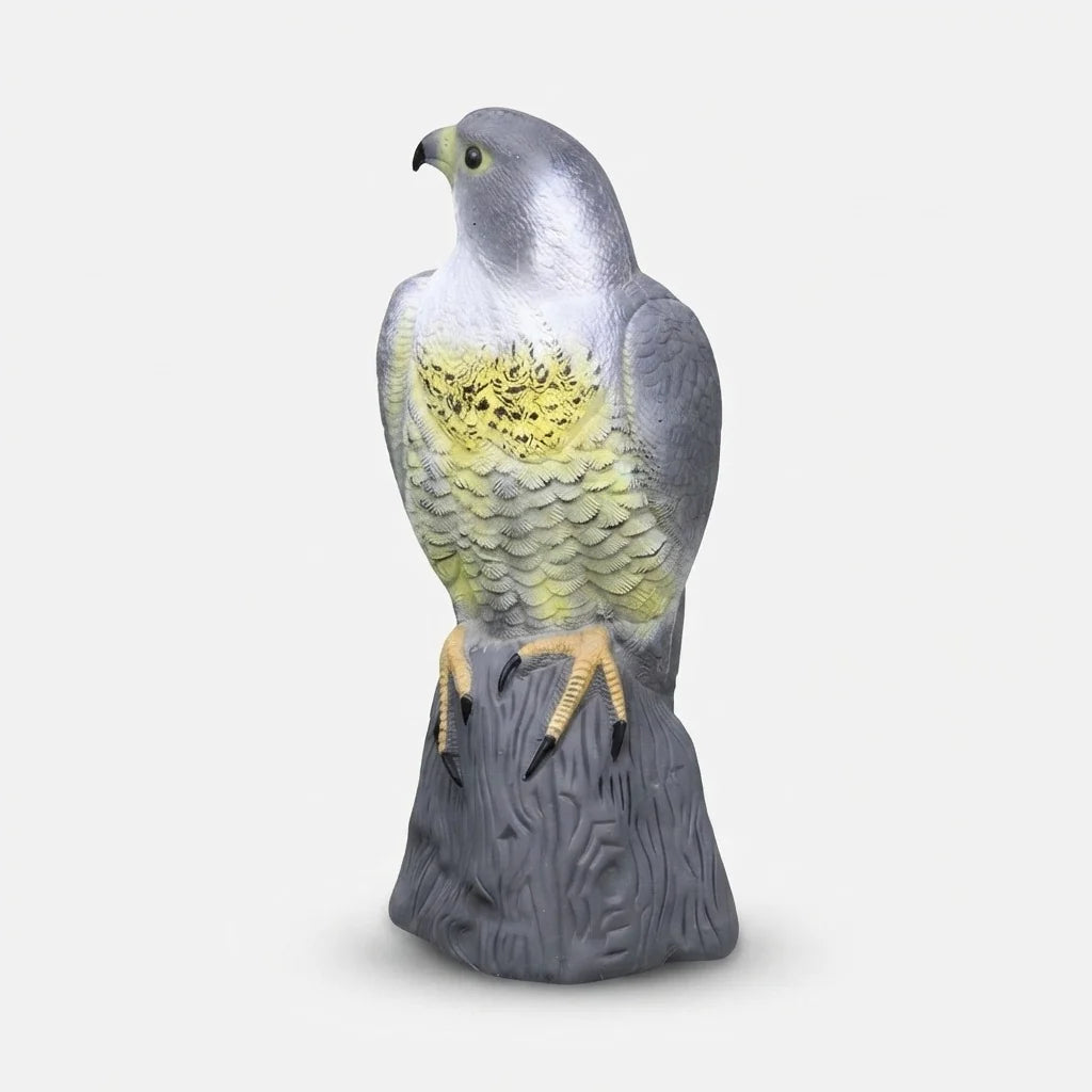 Falcon Decoy | Realistic & Weather-Resistant PE Resin | 40 x 17.5 x 17 cm
