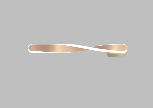 LED Wall Lamp | Curved Modern Design & Dimmable Warm White | 40 x 12 x 8 cm
