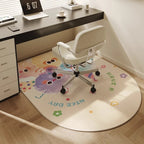 Office Carpet Mat | Ergonomic Soft Fabric & Non-Slip Backing