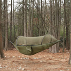 Outdoor Hammock | Integrated Mosquito Net & Sun Canopy | 260 x 140 cm