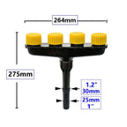 Sprinkler Nozzle | Wide Coverage & Fits 1"/1.2" Hoses