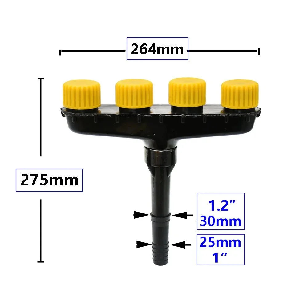 Sprinkler Nozzle | Wide Coverage & Fits 1"/1.2" Hoses