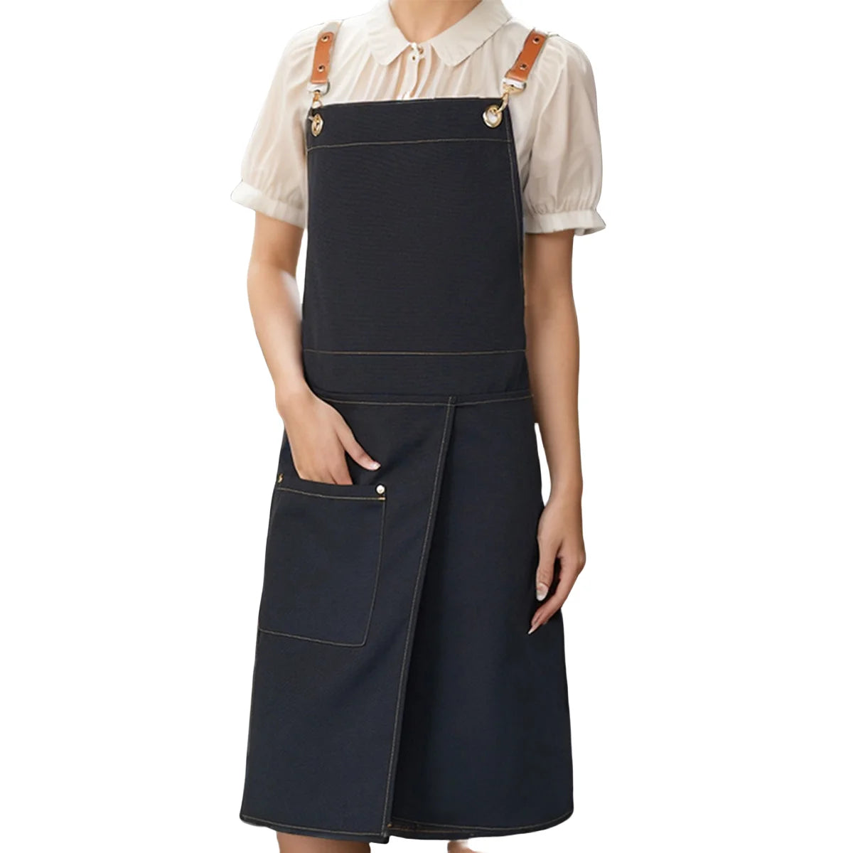 Apron | Waterproof Canvas & Split Skirt | Multiple Front Pockets