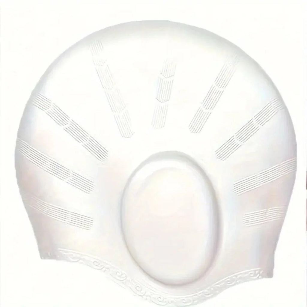 Swim Cap | Stretch Silicone & Built-In Ear Pockets | For Long Hair