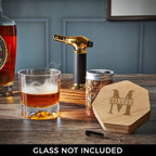 Cocktail Smoker Kit | Engraved Natural Wood | Includes Torch & Wood Chips