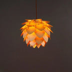 Pendant Lamp | Handcrafted Pine Wood Veneer & Dimmable LED Compatible | Diameter 38/45/68 cm