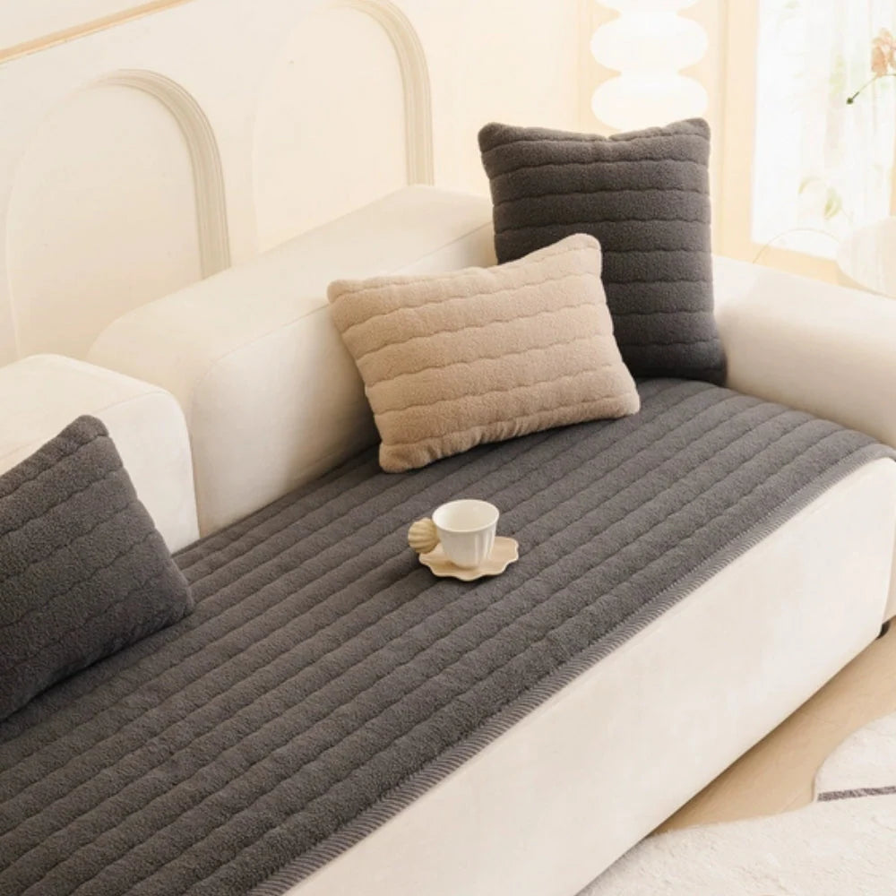 Sofa Cover | Plush Microfiber Non-Slip & Machine Washable