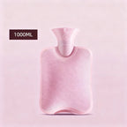 Hot Water Bottle | Soft Plush Cover | Removable & Washable Cover