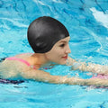 Swim Cap | Stretch Silicone & Built-In Ear Pockets | For Long Hair
