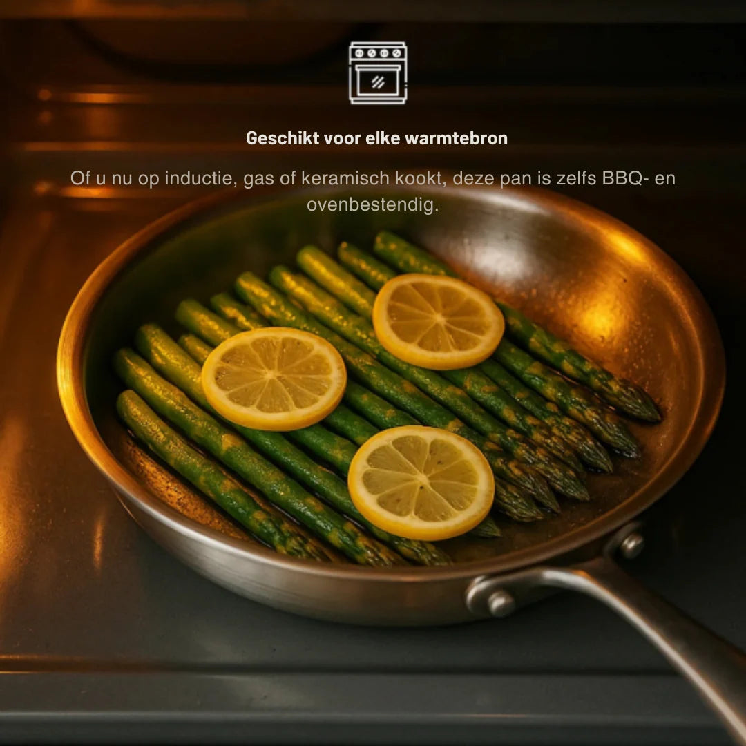 Titanium Frying Pan | Hammered Finish & Non-Toxic | Induction Compatible
