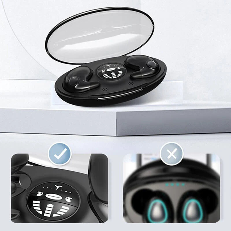 Bluetooth Sleep Earbuds | Feather-Light & Noise-Reducing | 24-Hour Battery