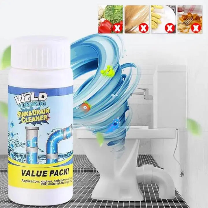 Drain Cleaner Powder | Dissolves Hair, Soap & Grease | 110 g